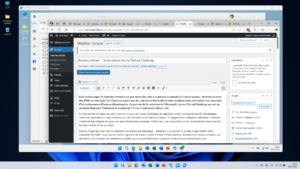 Bureau virtuel - Session Azure Virtual Desktop sur un laptop Windows 11